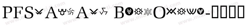 PFStargate BoldObliq字体转换